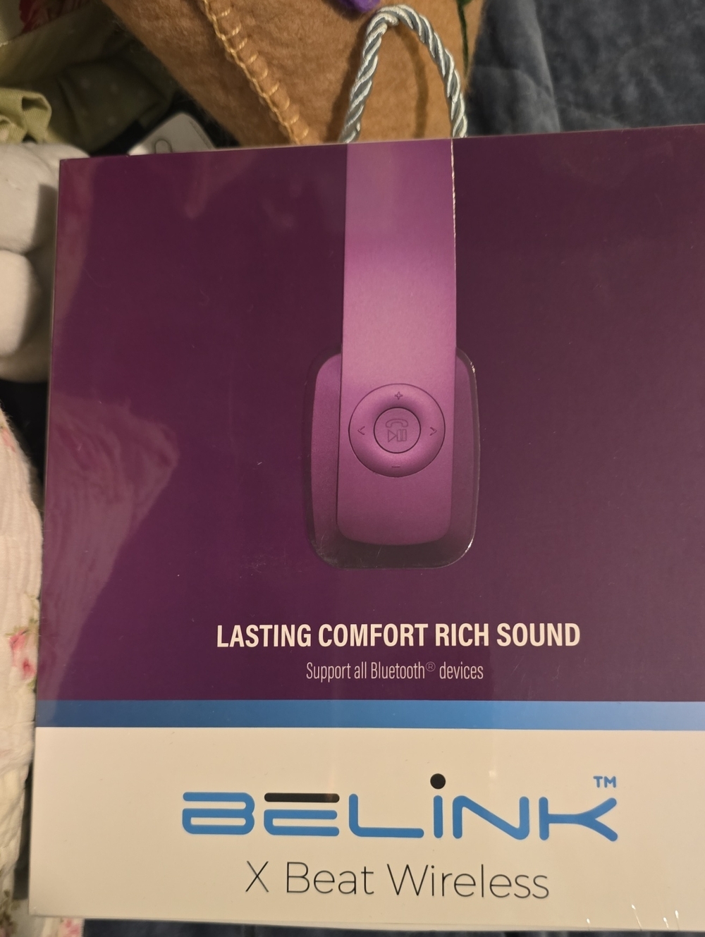 BNNU Belink X Beat Wireless Headphones — Purple